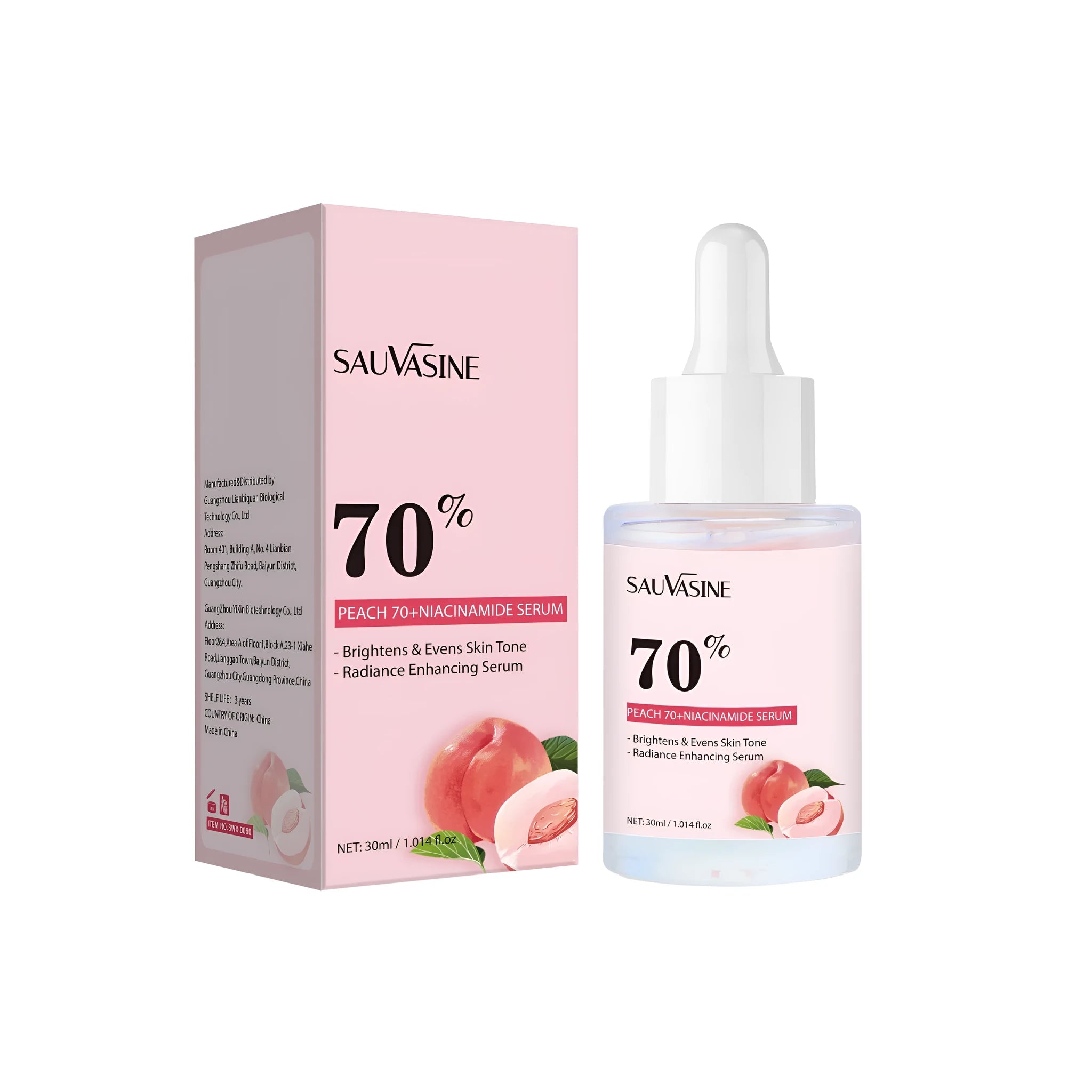30ml bottle of Nicotinamide Hydrating and Moisturising Care Solution, style SWXD060