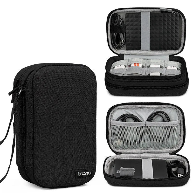 Oxford cloth 2.5-inch mobile hard disk protective cover in grey and black colour options