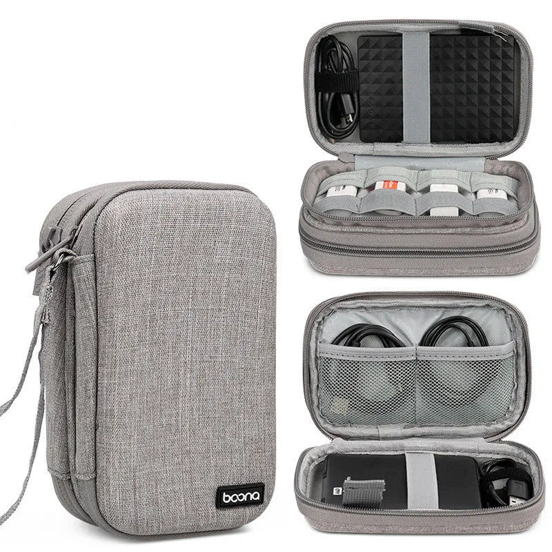 Oxford cloth 2.5-inch mobile hard disk protective cover in grey and black colour options