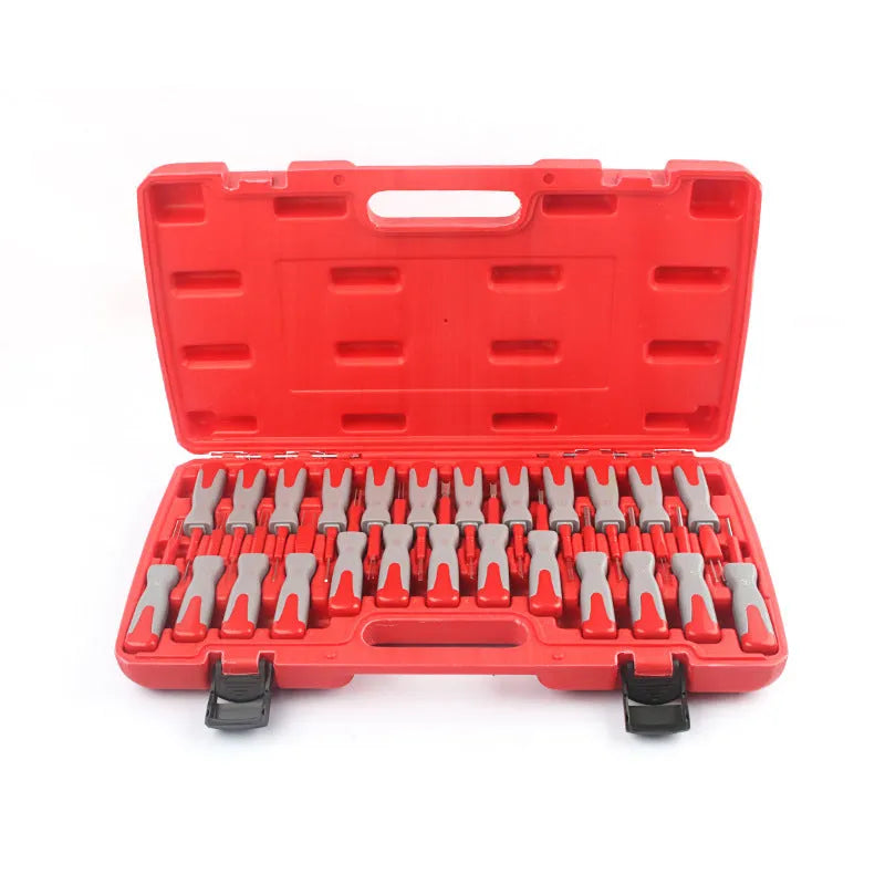 25-piece car terminal removal tool set for automotive electrical connector pin extraction