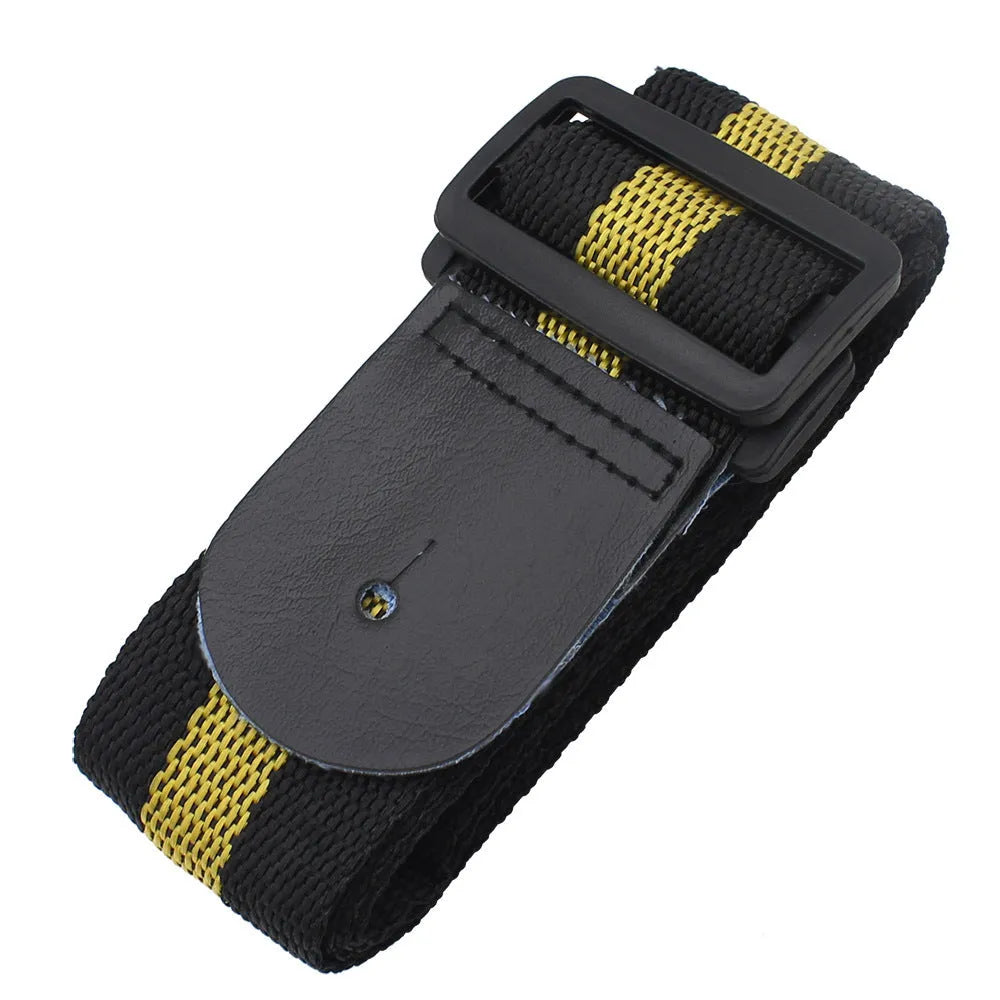Woven crossbody instrument strap for guitar, bass, and ukulele in multiple colour options.