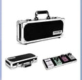 Single piece black aviation flight box designed for TEC8 trumpet style guitar effect device body