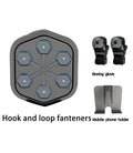 Black smart music boxing machine with EVA surface and Bluetooth connectivity for home fitness training