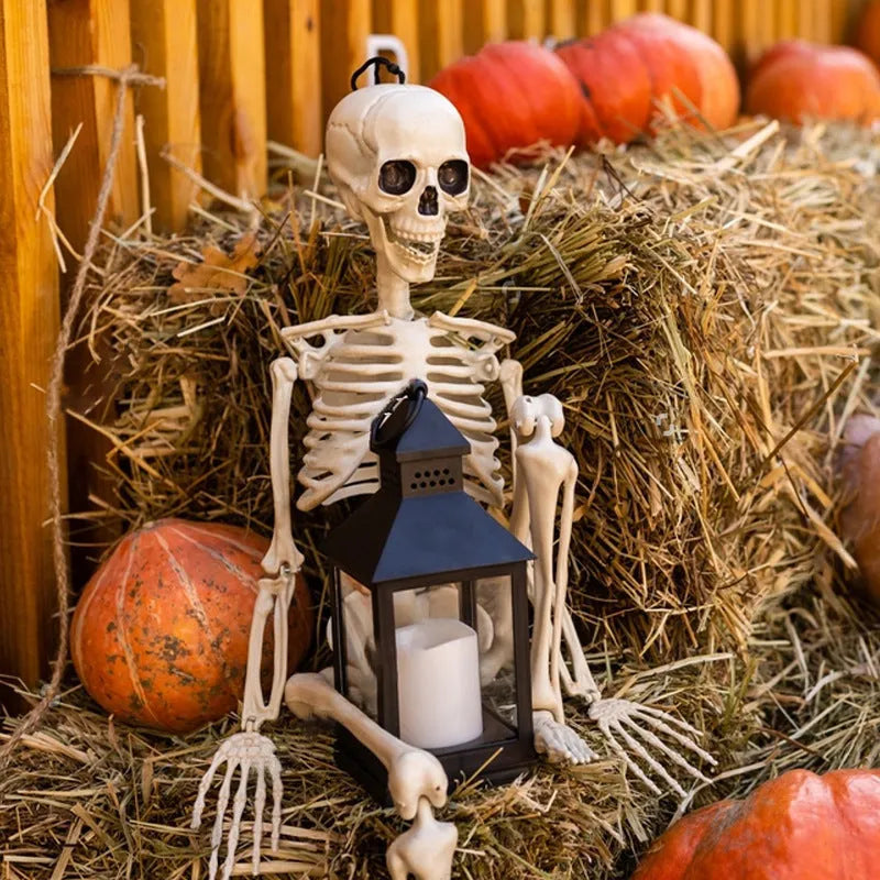 90cm tall Halloween skeleton model with movable joints in plastic construction