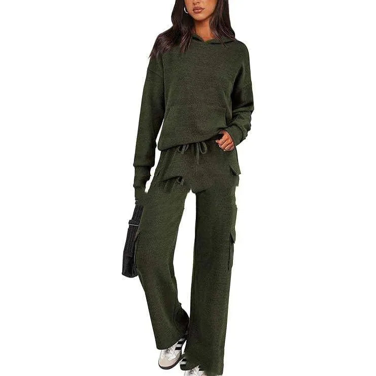 Women's long sleeve polyester sports suit set in a chosen colour, showing the top and trousers.