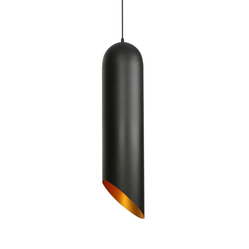Retro iron art chandelier with matte black finish for bedroom or living room ceiling