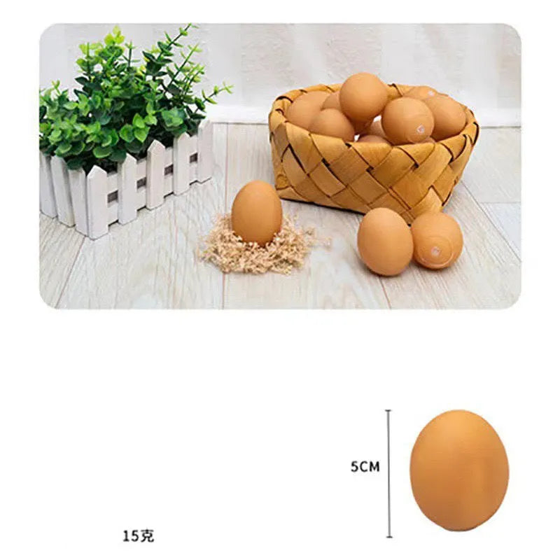Dog simulation egg chew toy with textured surface for dental hygiene and sound feature