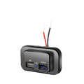 Black QC3.0 PD car charger with TYPE-C port for 36W fast charging in vehicles