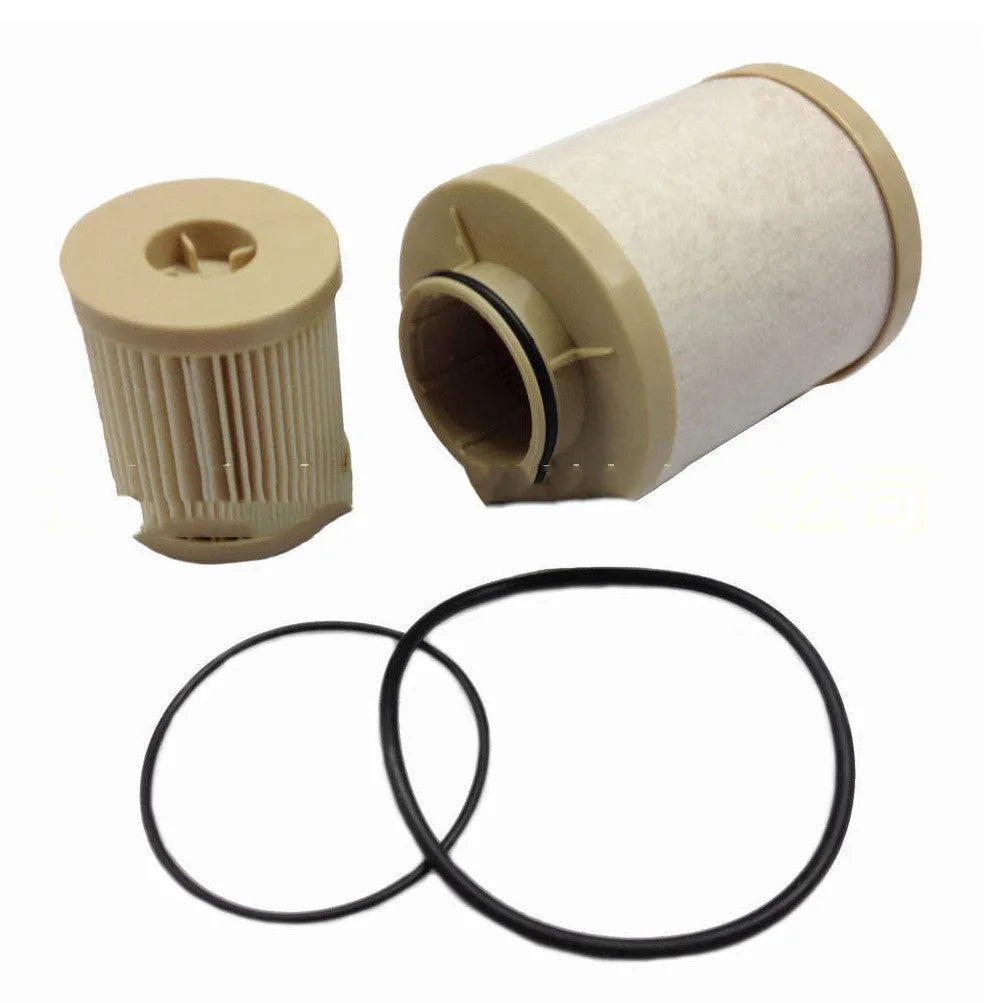 Black FD4616 diesel fuel filter for Ford trucks, showing dimensions of 106mm height.