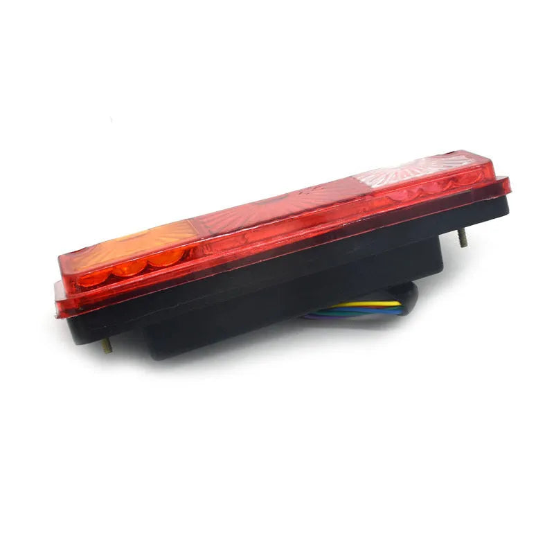 Black electric tricycle taillight replacement part measuring 200mm by 70mm