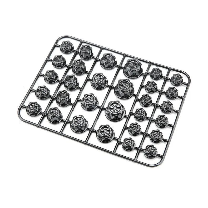 30-piece set of coloured ABS plastic motorcycle screw caps for engine customisation