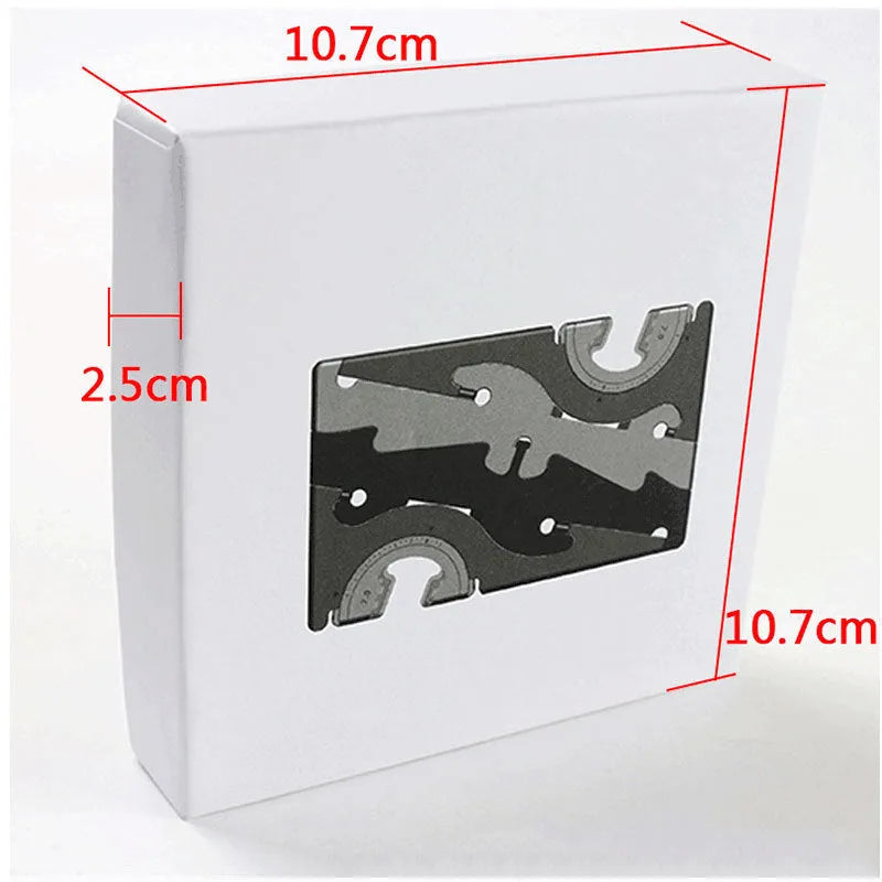Plastic card style mobile phone desk holder shown in multiple colour options.