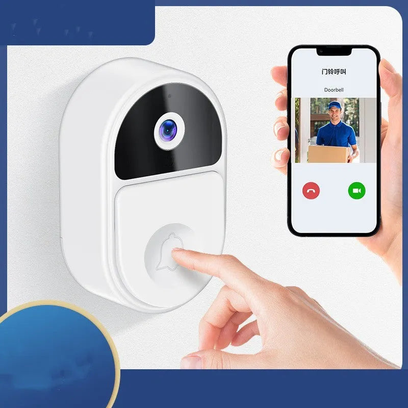 Doodle Smart Visual Doorbell V8 in black or white with camera and intercom.
