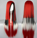 Lolita wig 286C in Japanese Harajuku style, red multicolour cosplay hair for costume use