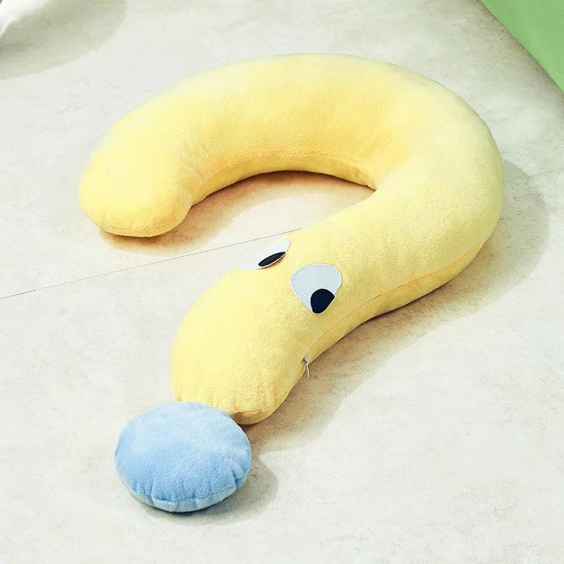 Blue and yellow pet pillow measuring 62x39 cm for cat and dog sleeping
