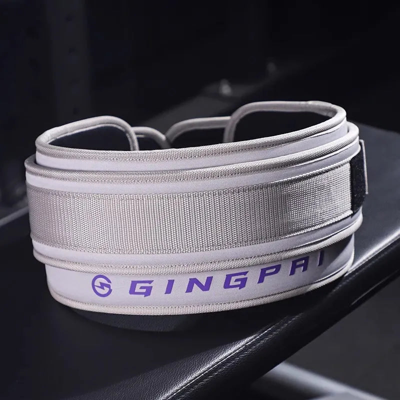 Abdominal exercising band with lumbar support protection belt for weightlifting training