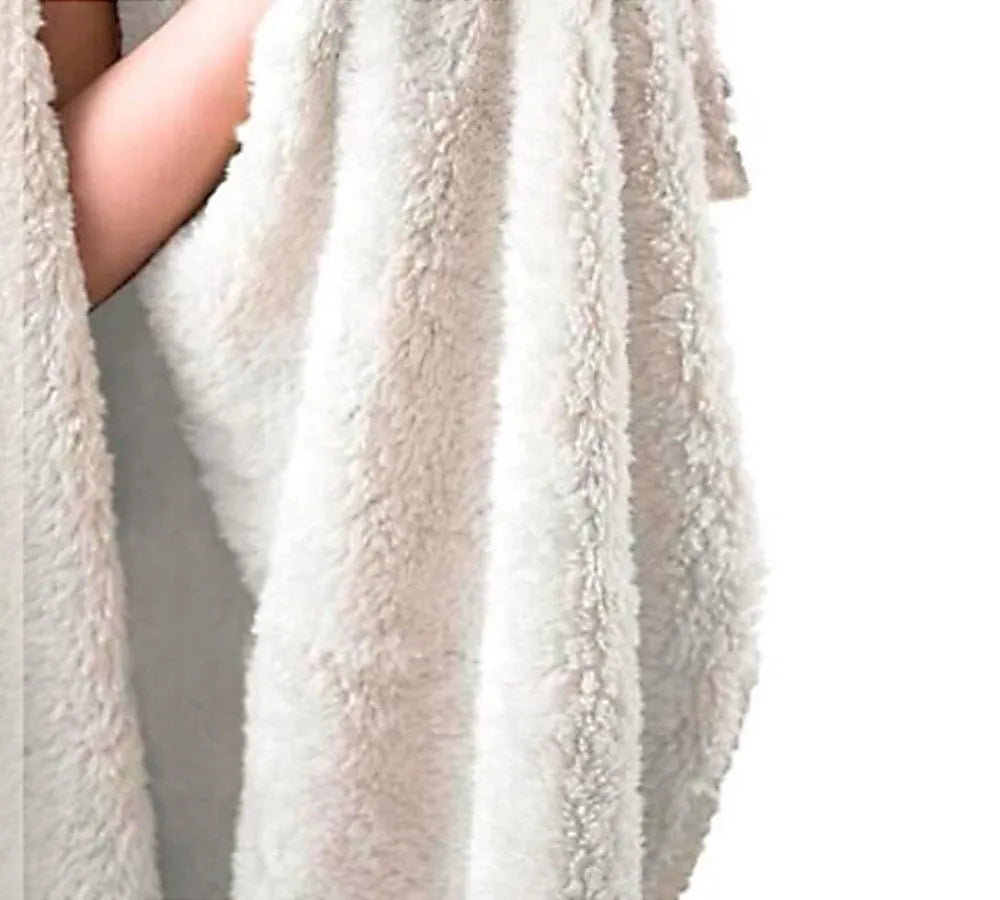 Round burrito blanket with coral fleece texture and food-themed print