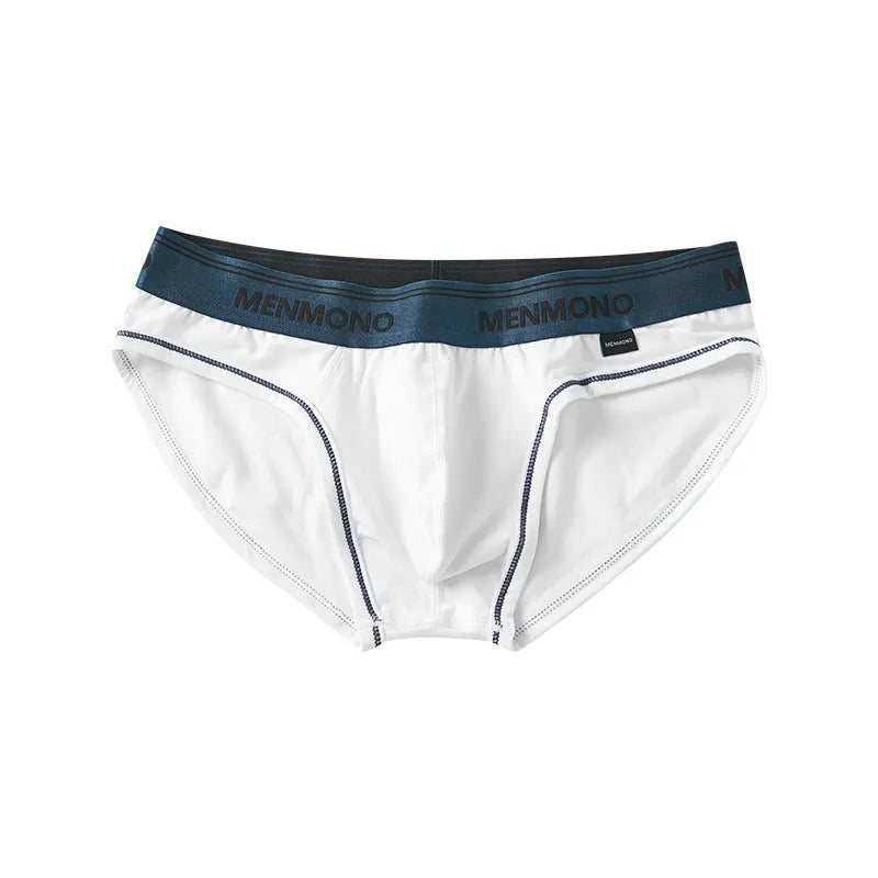 Men's low waist cotton briefs in multiple colour combinations with solid pattern