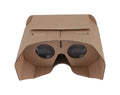 Cardboard virtual reality glasses for smartphones between 4 and 6 inches, showing 153mm by 83mm size.