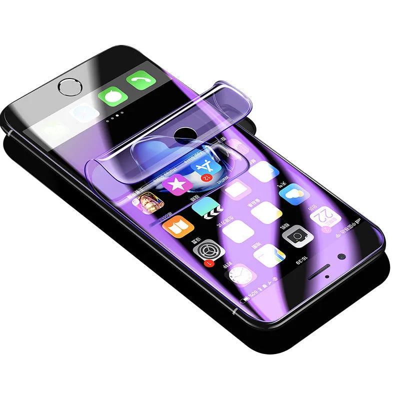 Purple light hydraulic film curved screen protector for Samsung phones