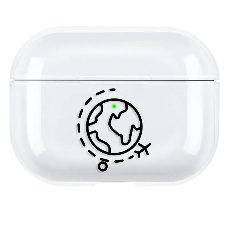 Simple solid-colour PC hard back cover case for Apple AirPods Pro 3.