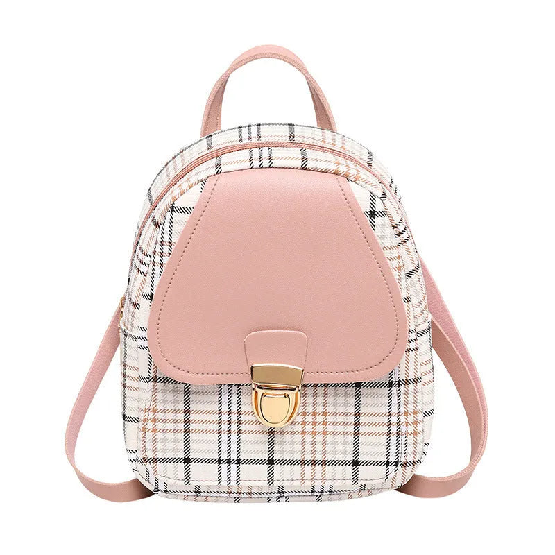 One shoulder diagonal phone bag in PU leather with adjustable strap