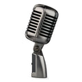 Retro style wireless condenser microphone with cardioid pattern for karaoke and recording