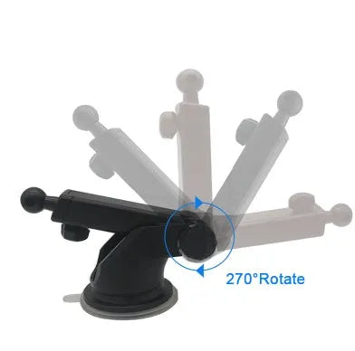 Universal car navigation bracket with telescopic adjustable rod made from ABS plastic for dashboard phone mounting