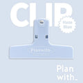RosyPosy Haze Series magnetic ledger clip for bills and receipts in blue.