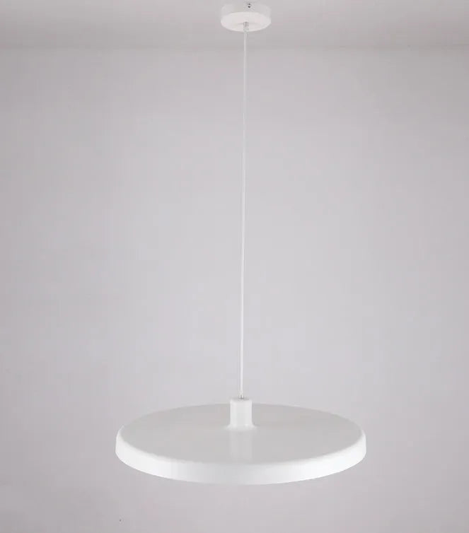 Aluminium alloy coffee shop chandelier in black or white with 35cm, 50cm, or 60cm diameter