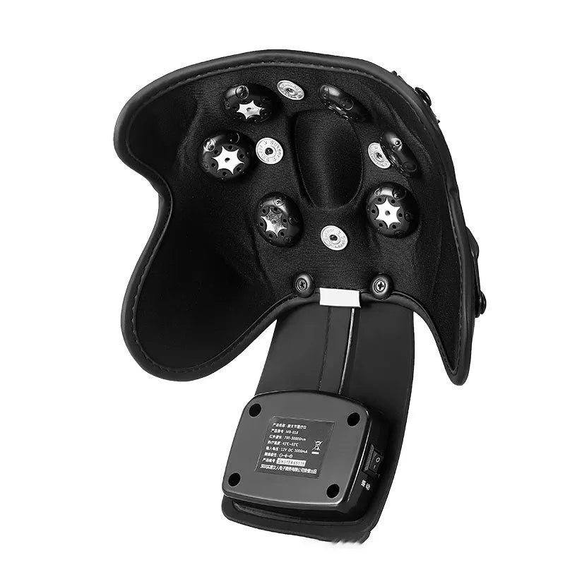 Infrared knee and shoulder massager with adjustable temperature control and application pads