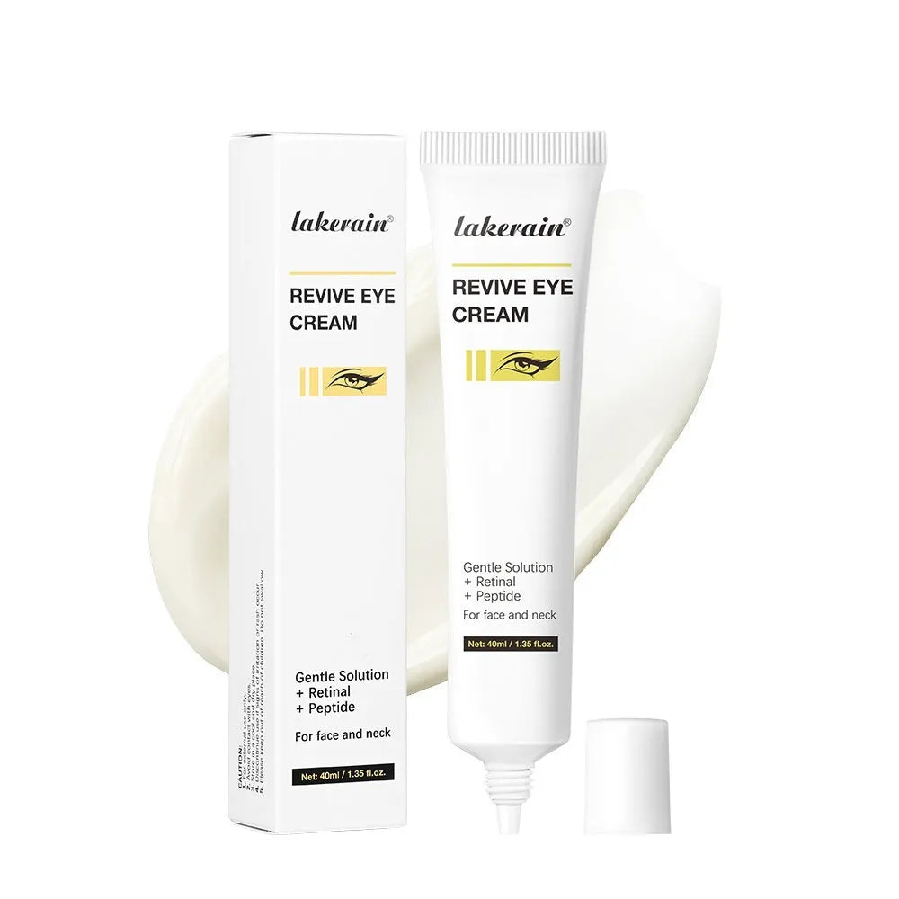 40ml retinol eye cream in pump bottle for dark circles, fine lines and under-eye bags