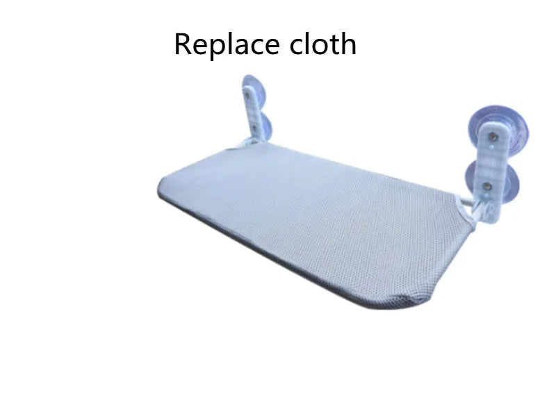 Stainless steel cat hammock with suction cups mounted on a window, showing a foldable seat cushion.