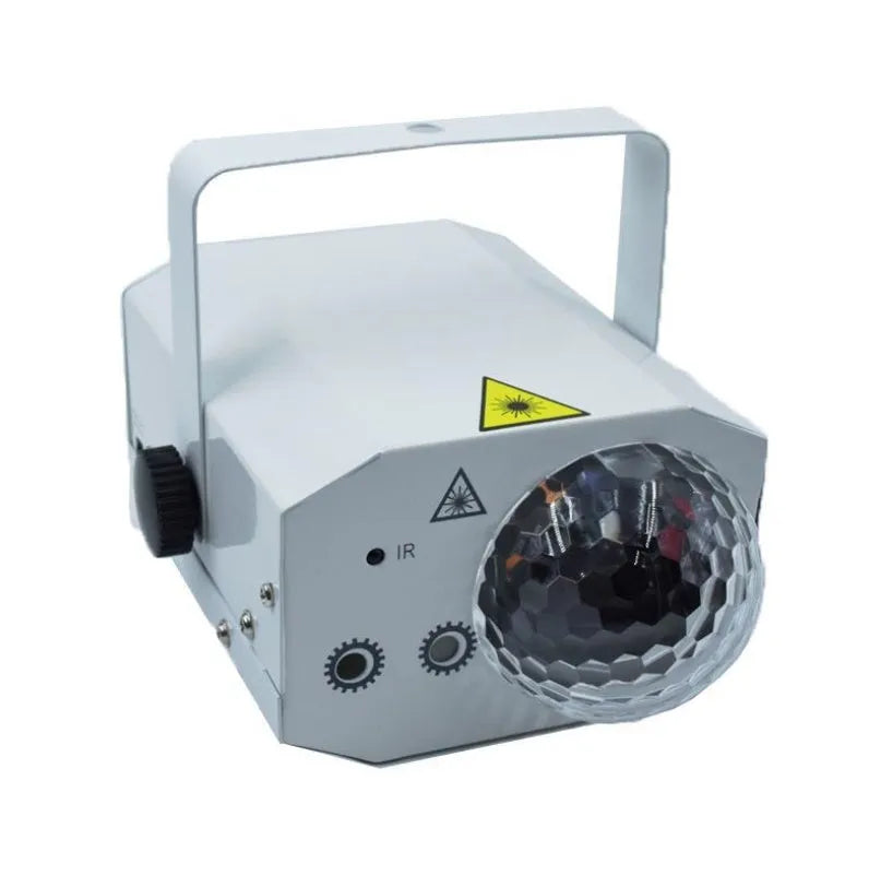 Black LED laser magic fan stage lighting equipment with dual projection effect for KTV bars and parties