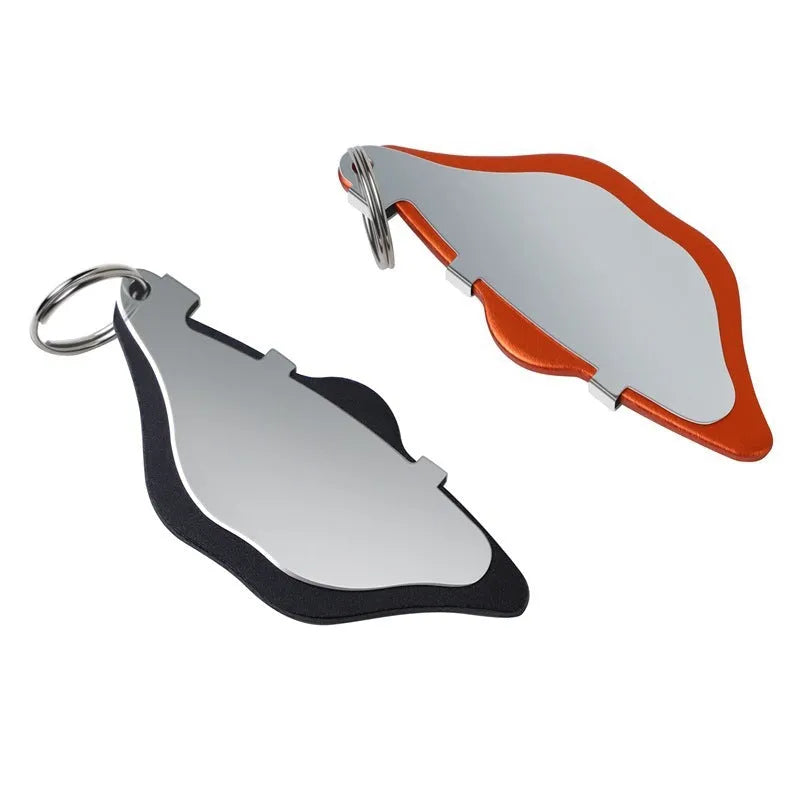 Mountain bike disc brake linings in black and orange colour options, metal construction.