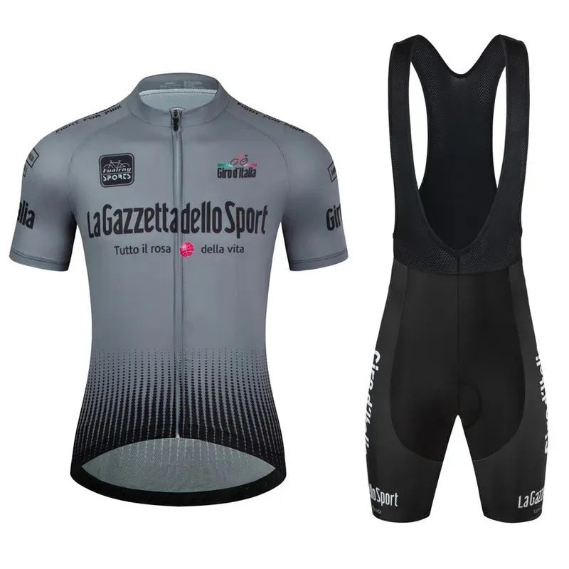 Cycling clothing suit in quick-dry polyester fabric for summer cycling and running activities