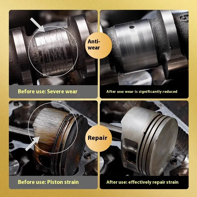 60ml bottle of engine oil anti-wear additive with a white cap.