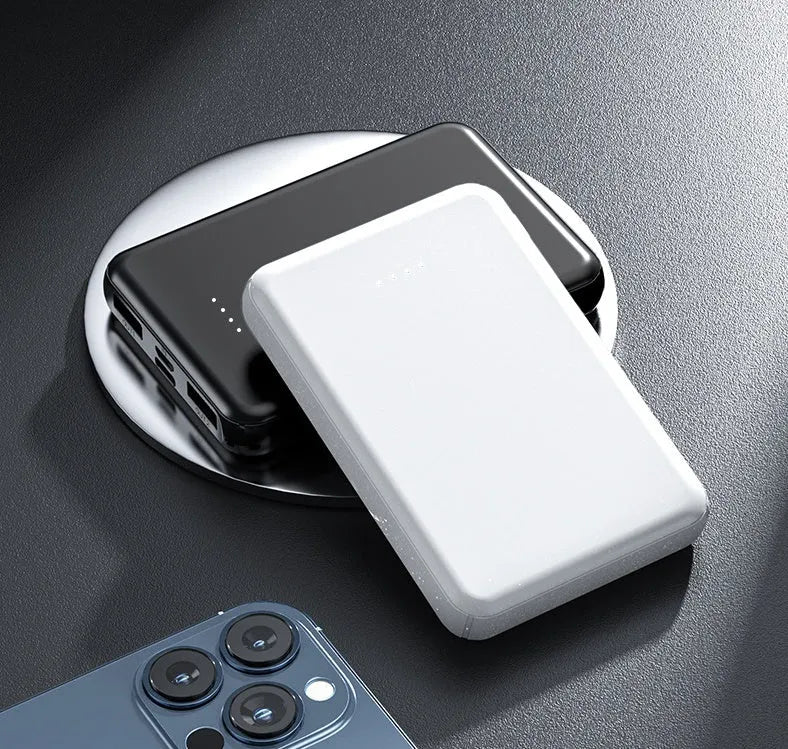 Black electric heating vest power bank with belt clip showing 10000mAh capacity label
