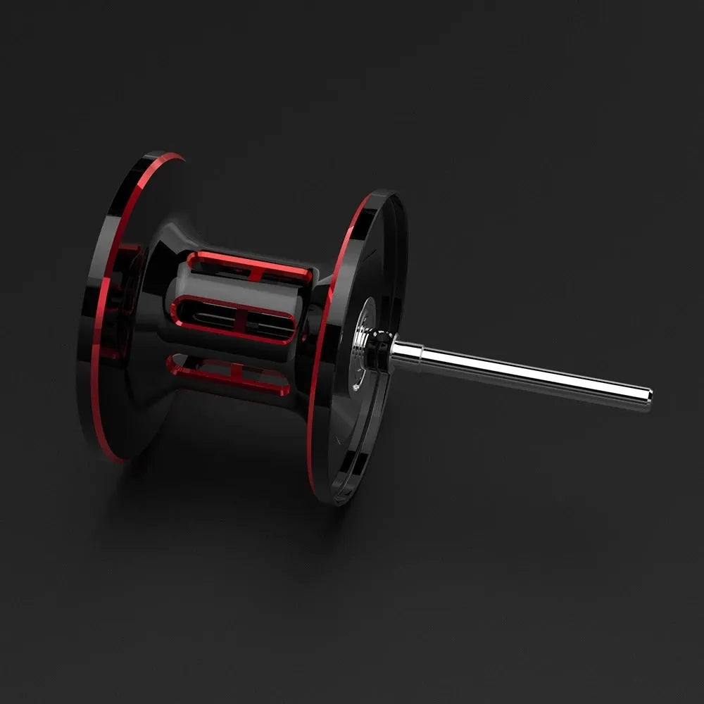 Drip wheel fishing reel kit with rod and line showing left and right hand wheel options