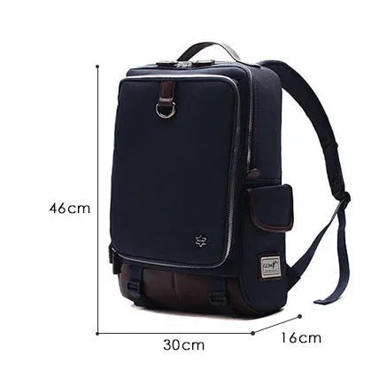 Modern men's Oxford cloth backpack in multiple colours showing large capacity design.