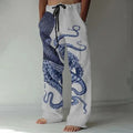 Casual straight-leg loose drawstring trousers in sizes S to 4XL, colour options KU 140 to KU 147 Style