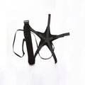 Black football training belt with rotating mechanism and 2-metre static cord