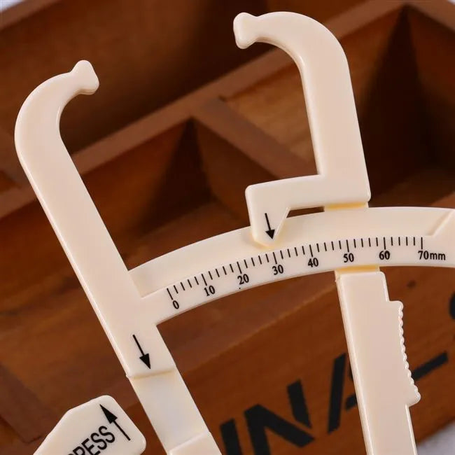 Acrylic fat caliper skin fold thickness measuring tool with 200mm range