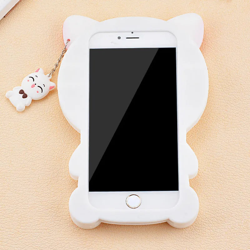 Soft silicone phone case showing edge-proof design for Samsung and iPhone smartphones