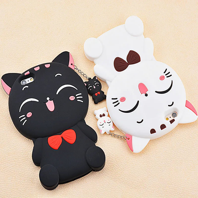 Soft silicone phone case showing edge-proof design for Samsung and iPhone smartphones
