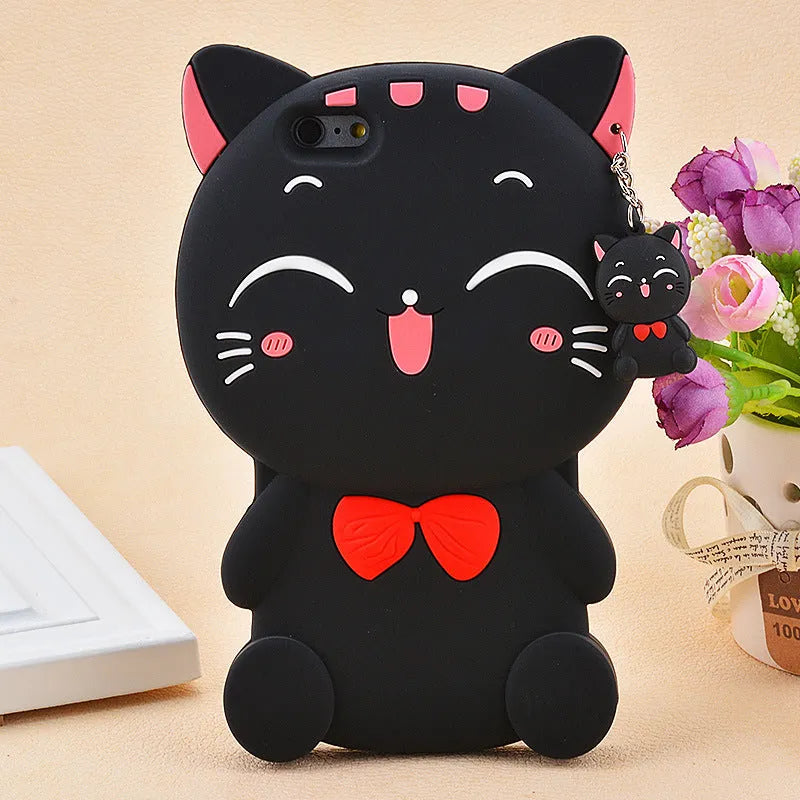 Soft silicone phone case showing edge-proof design for Samsung and iPhone smartphones