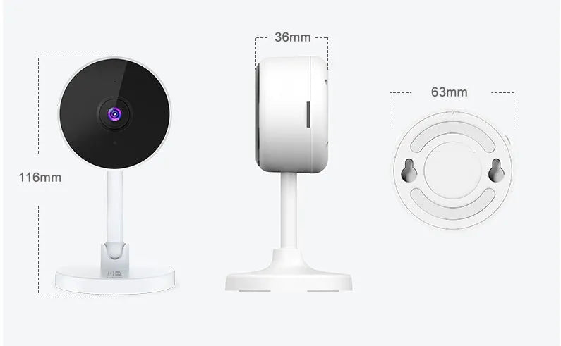 White FLASH FISH SKX10 WiFi home security camera with gun camera design for 1080p HD monitoring