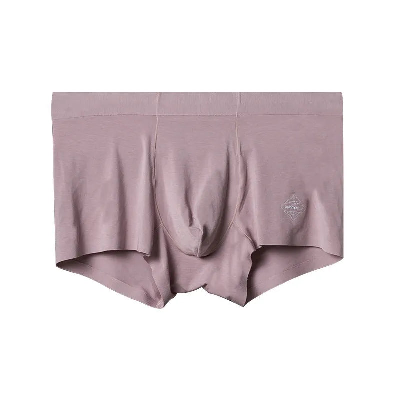 Men's seamless one-piece underwear in modal fabric showing body shaping design in solid colours