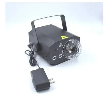 Black LED laser magic fan stage lighting equipment with dual projection effect for KTV bars and parties