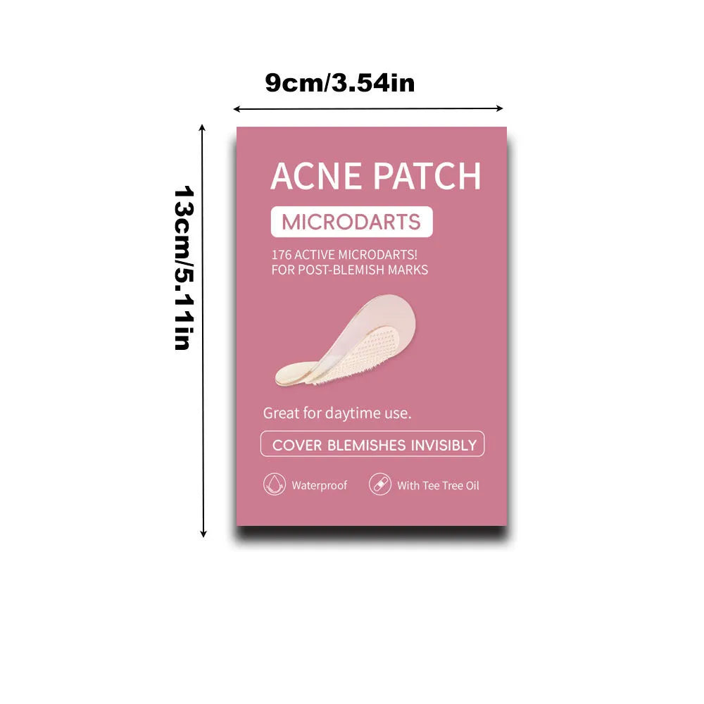 Box of 9 hydrocolloid acne patches for pimple treatment on sensitive skin